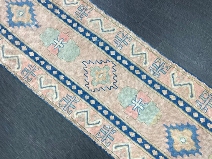Brown Turkish Runner Rug 2' 8" x 13' 4" Hand-Knotted | No. WR80636