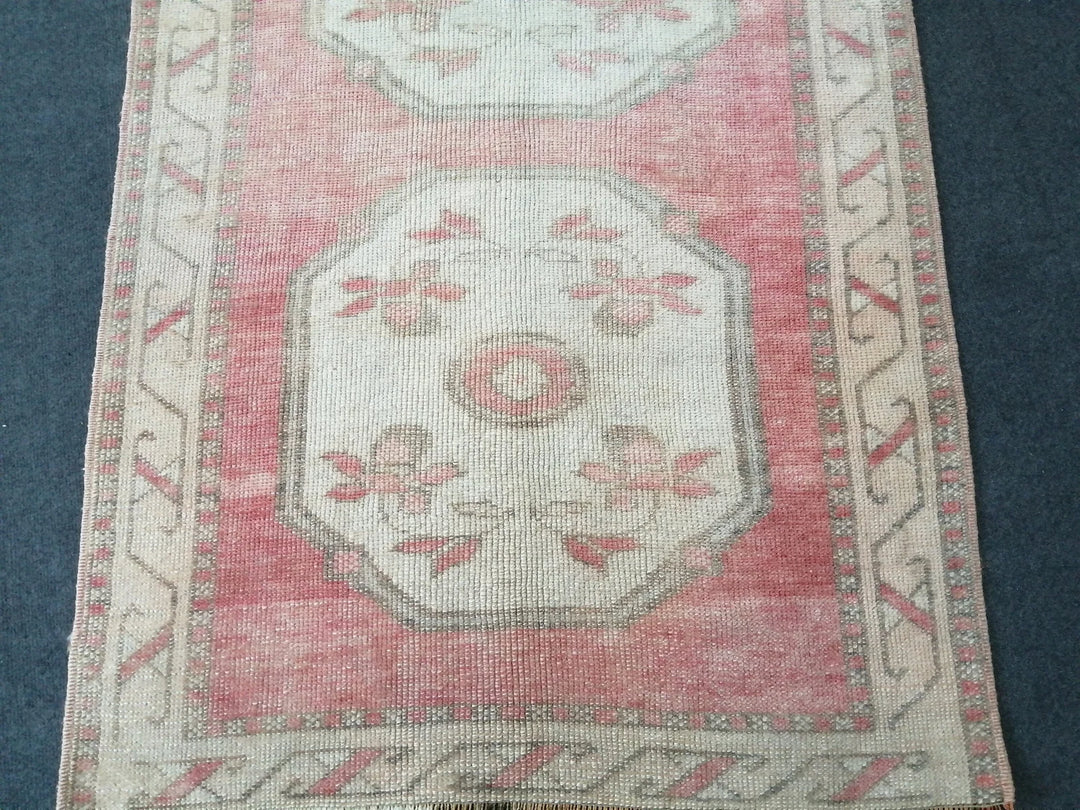 Beige Turkish Runner Rug 3' x 6' Hand-Knotted | No. WR80830
