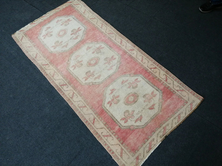 Beige Turkish Runner Rug 3' x 6' Hand-Knotted | No. WR80830