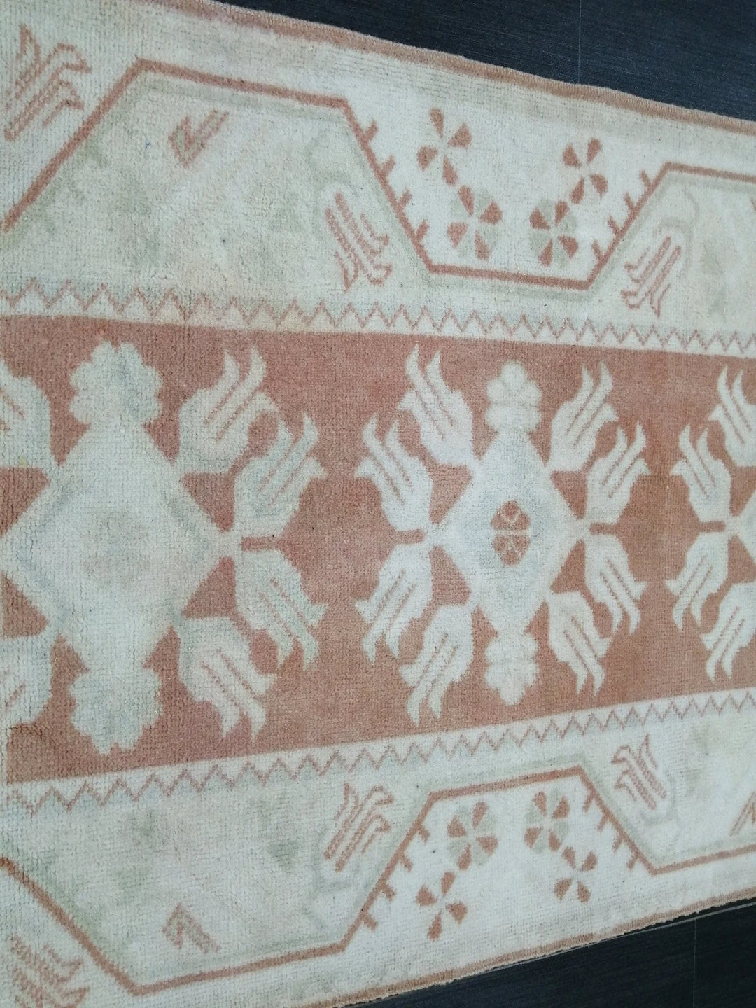 Tan Turkish Runner Rug 2' 7" x 17' 2" Hand-Knotted | No. WR81453
