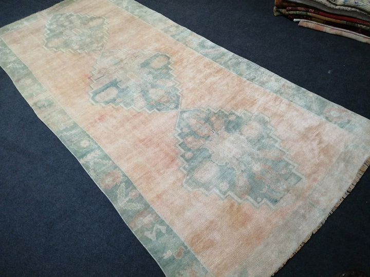 Rust Turkish Runner Rug 4' 6" x 10' Hand-Knotted | No. WR81578