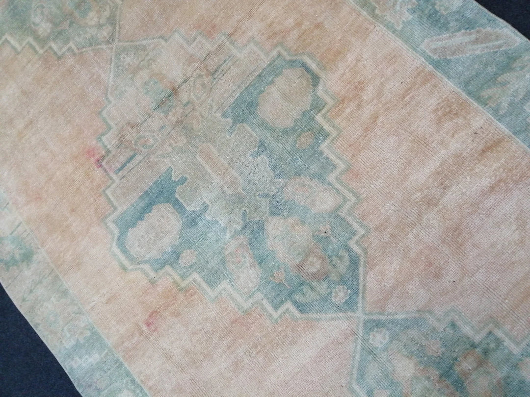 Rust Turkish Runner Rug 4' 6" x 10' Hand-Knotted | No. WR81578
