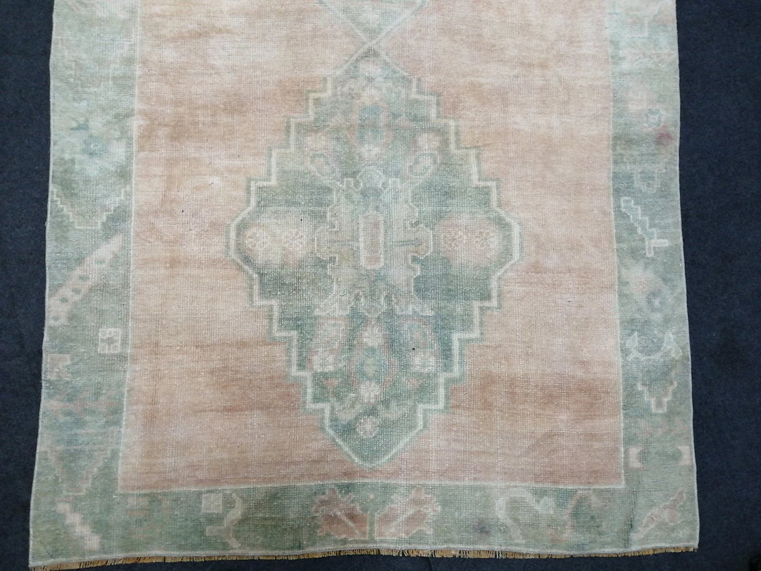 Rust Turkish Runner Rug 4' 6" x 10' Hand-Knotted | No. WR81578