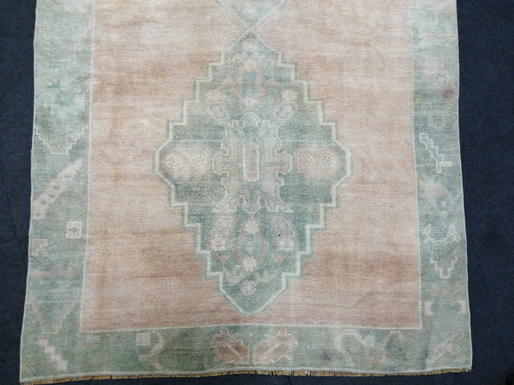 Rust Turkish Runner Rug 4' 6" x 10' Hand-Knotted | No. WR81578