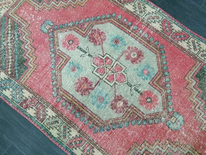 Rust Turkish Runner Rug 3' 7" x 6' 4" Hand-Knotted | No. WR81617