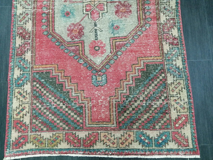 Rust Turkish Runner Rug 3' 7" x 6' 4" Hand-Knotted | No. WR81617