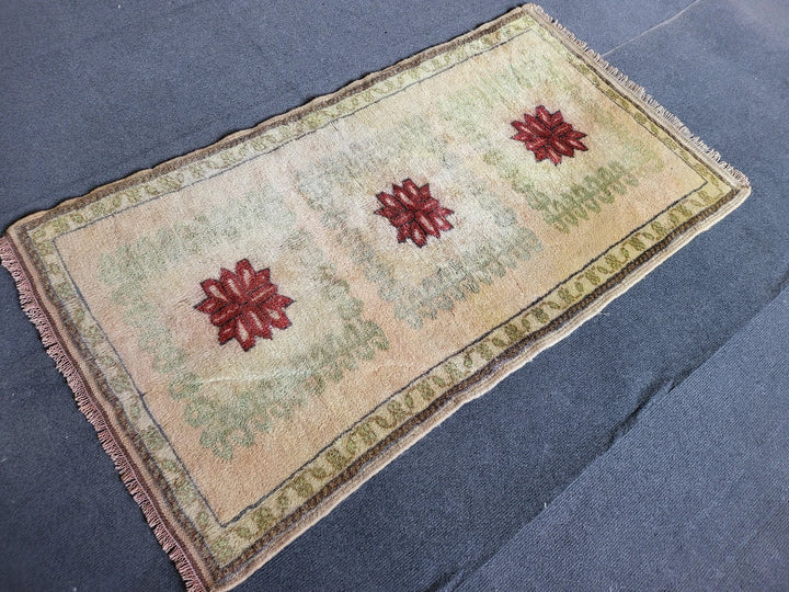 Rust Turkish Runner Rug 2' 3" x 4' 2" Hand-Knotted | No. WR81670