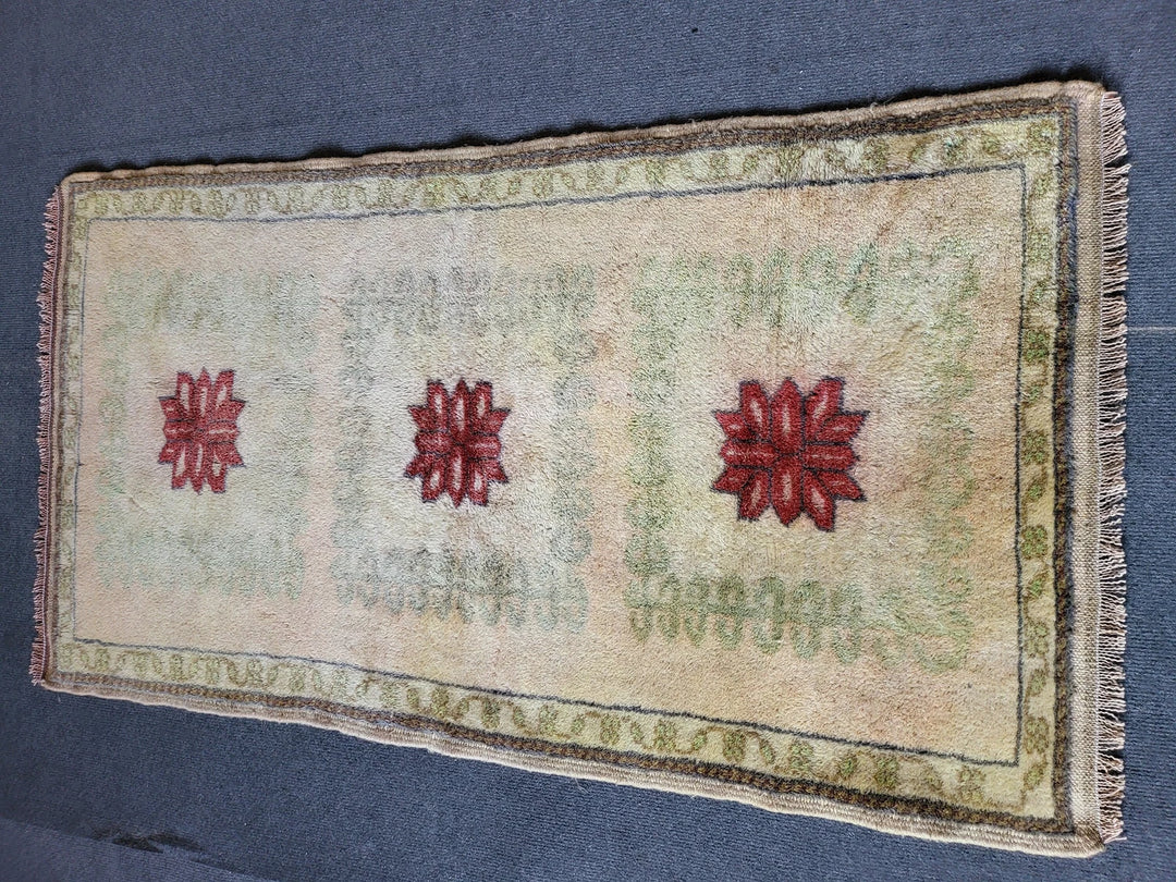 Rust Turkish Runner Rug 2' 3" x 4' 2" Hand-Knotted | No. WR81670