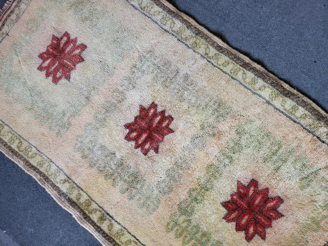 Rust Turkish Runner Rug 2' 3" x 4' 2" Hand-Knotted | No. WR81670