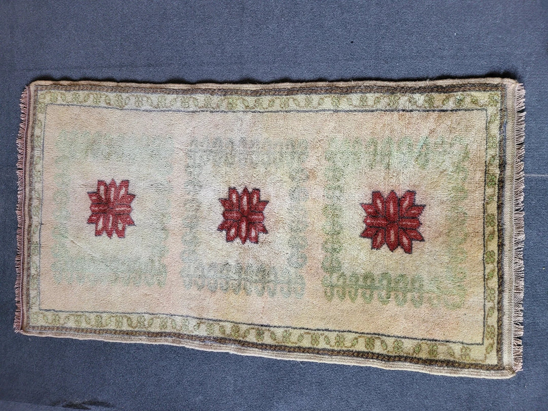 Rust Turkish Runner Rug 2' 3" x 4' 2" Hand-Knotted | No. WR81670