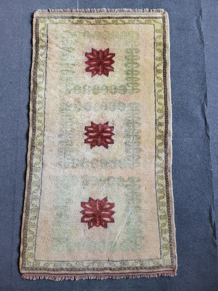 Rust Turkish Runner Rug 2' 3" x 4' 2" Hand-Knotted | No. WR81670
