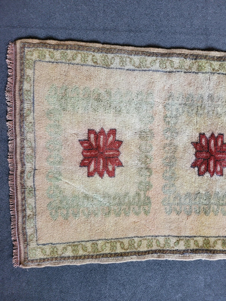 Rust Turkish Runner Rug 2' 3" x 4' 2" Hand-Knotted | No. WR81670