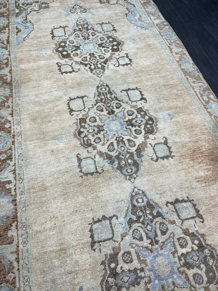 Blue Turkish Vintage Rug 4' 5" x 8' 3" Hand-Knotted | No. WR81820