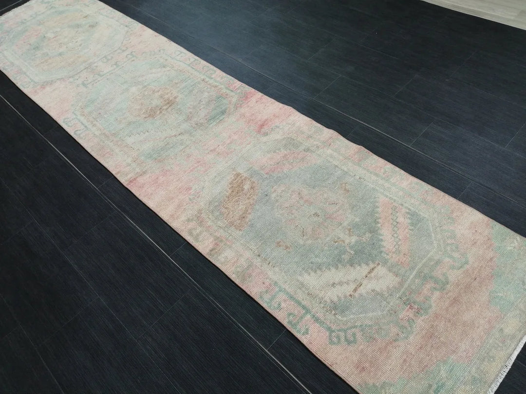 Rust Turkish Runner Rug 2' 6" x 11' Hand-Knotted | No. WR81863