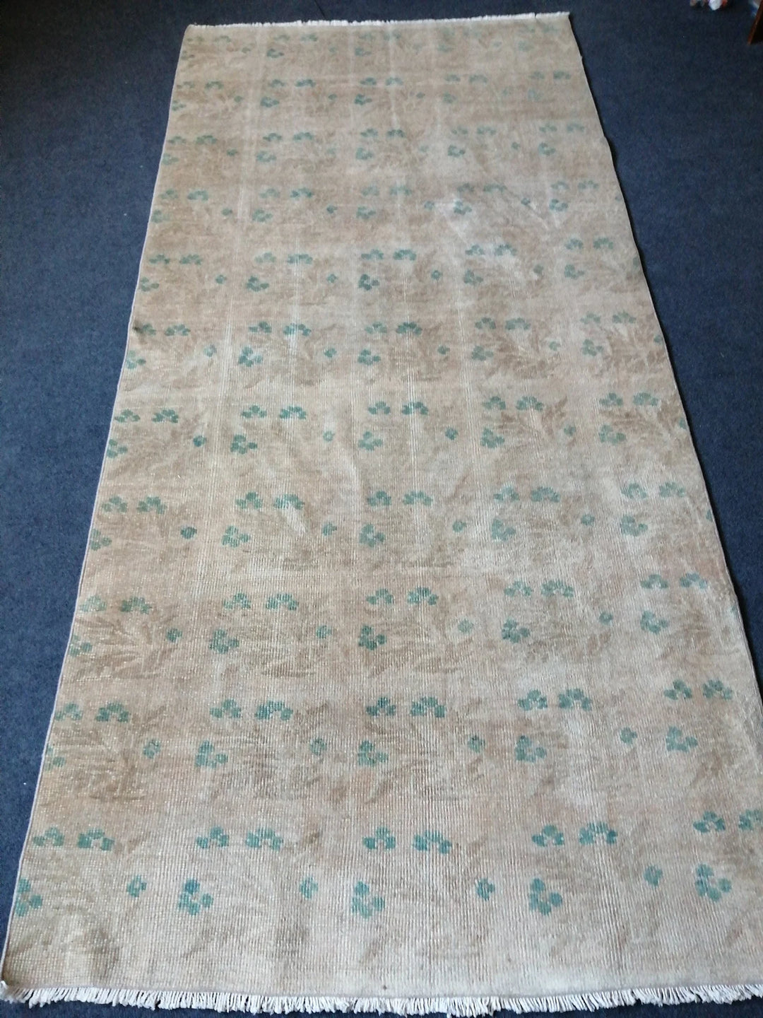 Turkish Runner Rug 4' x 8' 1" Hand-Knotted | No. WR82075