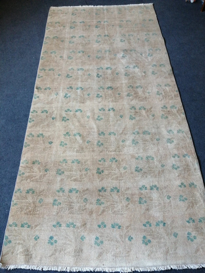 Turkish Runner Rug 4' x 8' 1" Hand-Knotted | No. WR82075