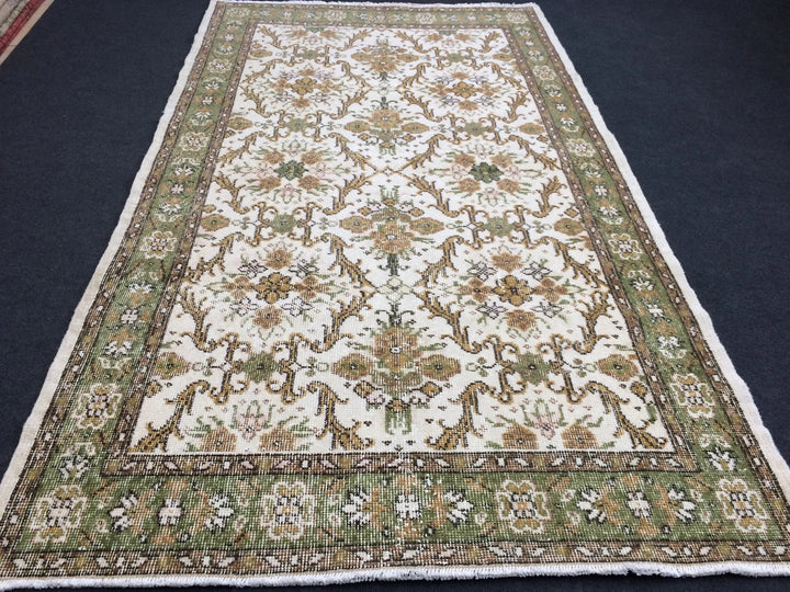Rust Turkish Runner Rug 4' x 7' Hand-Knotted | No. WR82150