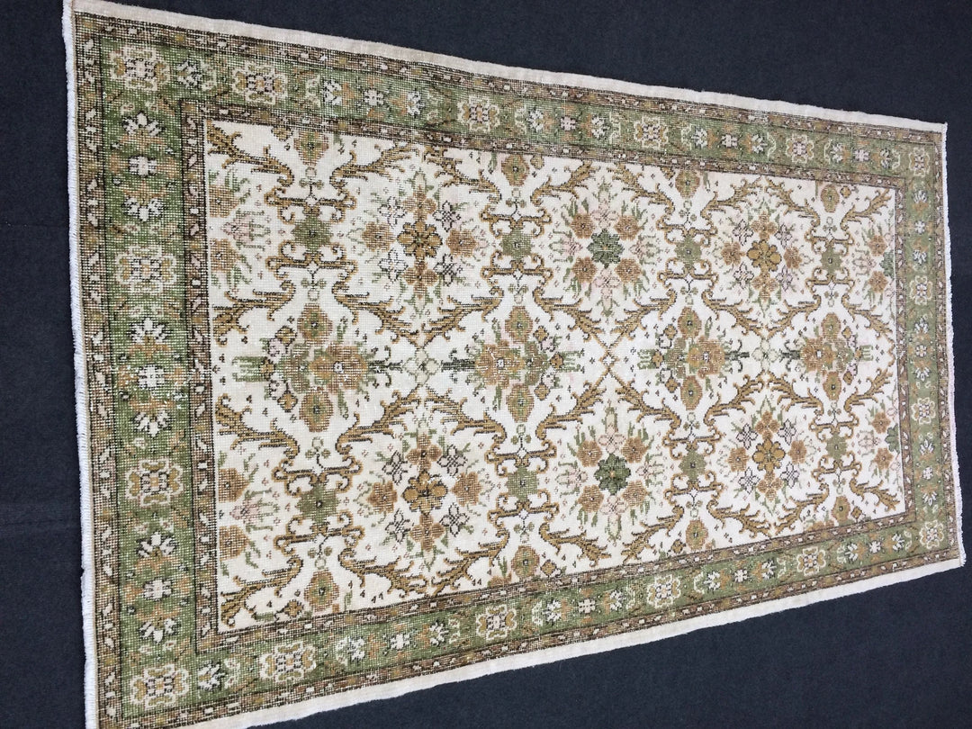 Rust Turkish Runner Rug 4' x 7' Hand-Knotted | No. WR82150