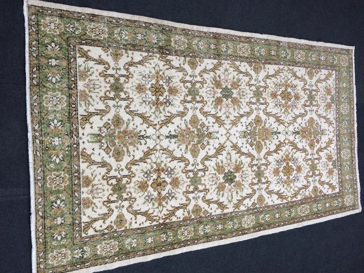 Rust Turkish Runner Rug 4' x 7' Hand-Knotted | No. WR82150