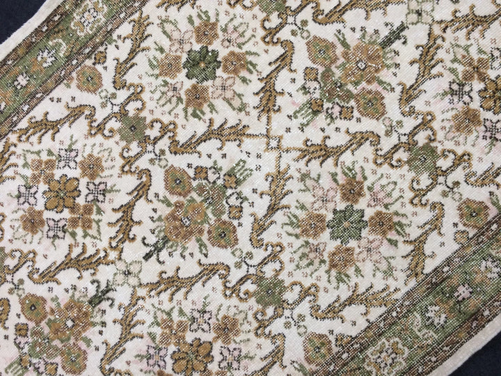 Rust Turkish Runner Rug 4' x 7' Hand-Knotted | No. WR82150