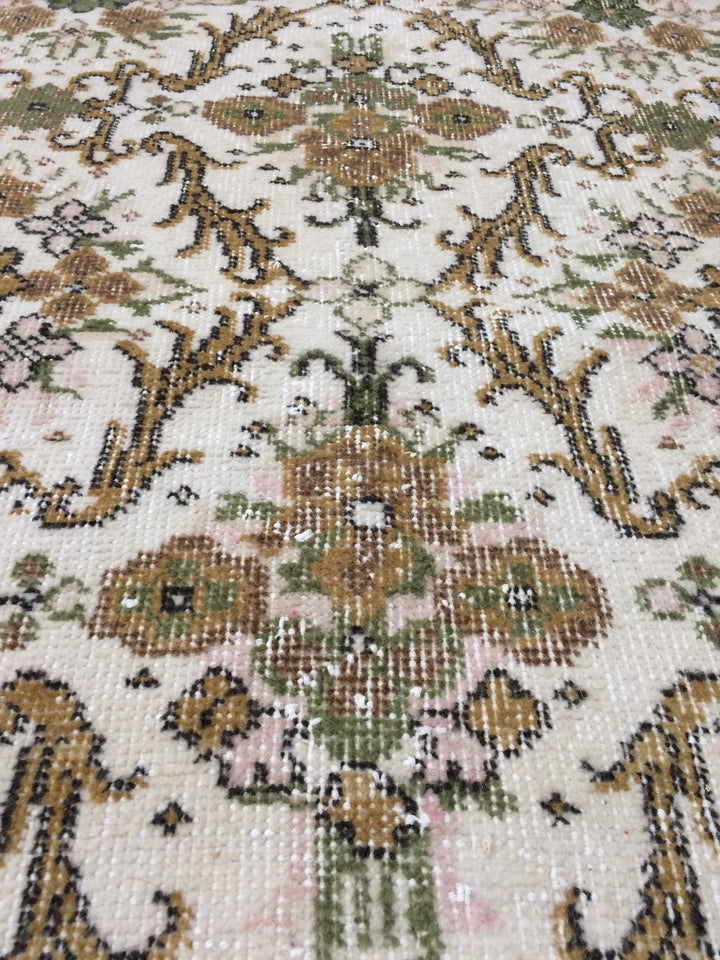 Rust Turkish Runner Rug 4' x 7' Hand-Knotted | No. WR82150