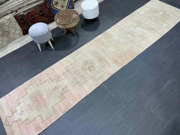 Turkish Runner Rug 2' 10" x 12' 8" Hand-Knotted | No. WR82339