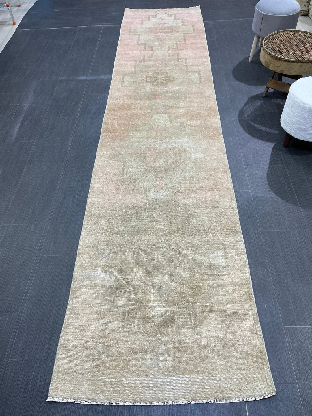 Turkish Runner Rug 2' 10" x 12' 8" Hand-Knotted | No. WR82339