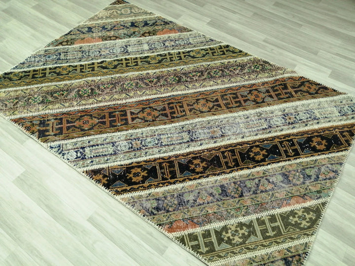 Rust Turkish Runner Rug 5' 3" x 7' 10" Hand-Knotted | No. WR83055