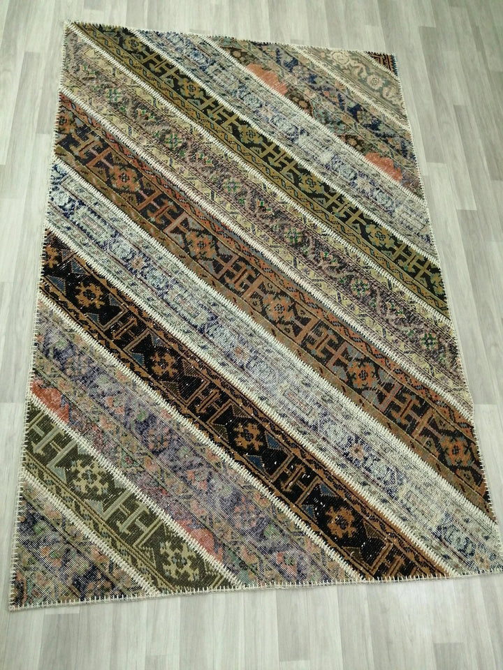Rust Turkish Runner Rug 5' 3" x 7' 10" Hand-Knotted | No. WR83055