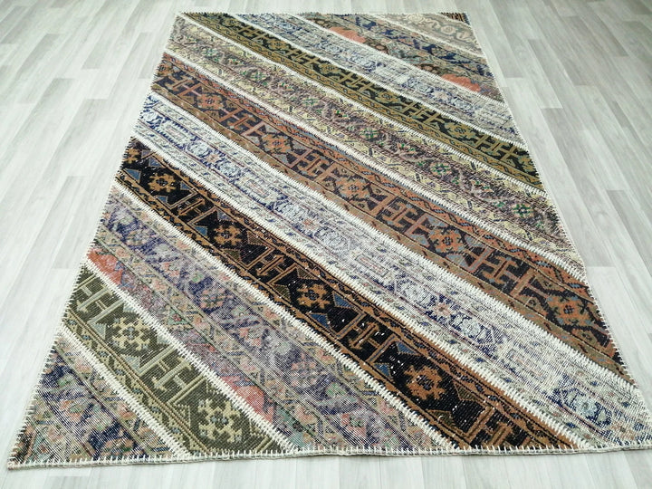 Rust Turkish Runner Rug 5' 3" x 7' 10" Hand-Knotted | No. WR83055