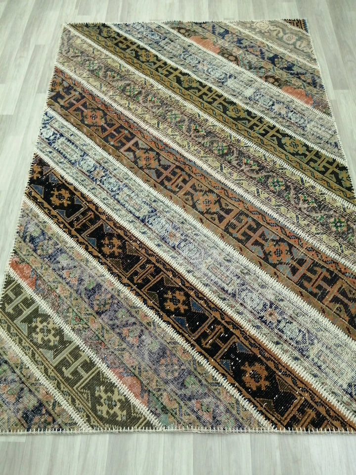 Rust Turkish Runner Rug 5' 3" x 7' 10" Hand-Knotted | No. WR83055