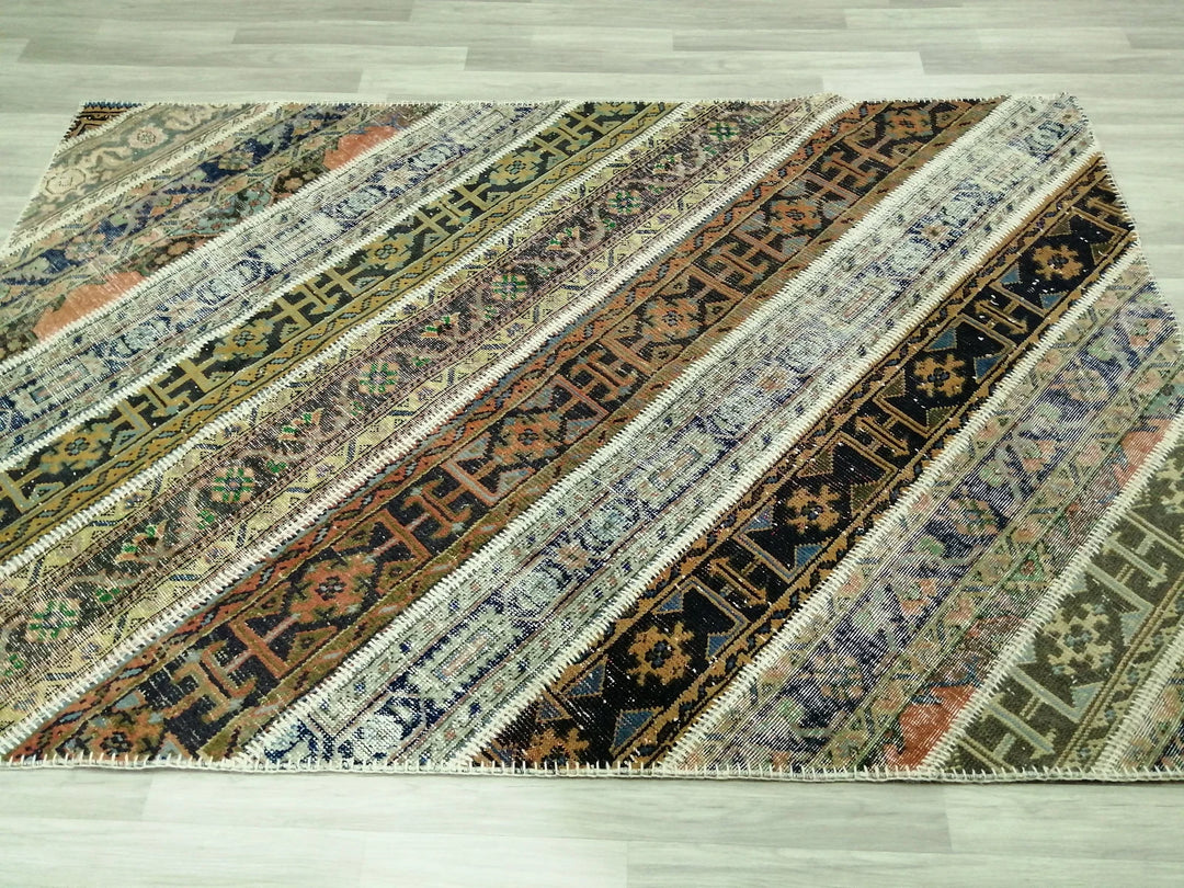 Rust Turkish Runner Rug 5' 3" x 7' 10" Hand-Knotted | No. WR83055