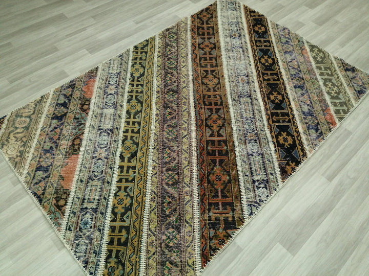 Rust Turkish Runner Rug 5' 3" x 7' 10" Hand-Knotted | No. WR83055