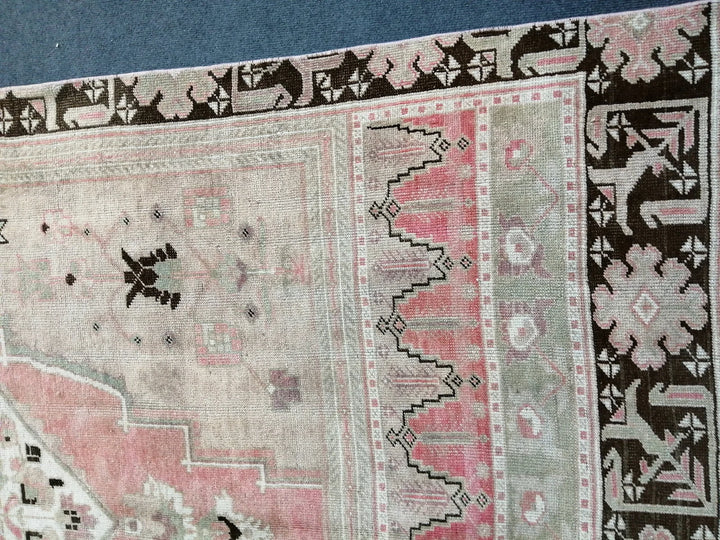 Pink Turkish Runner Rug 5' 2" x 12' Hand-Knotted | No. WR83116