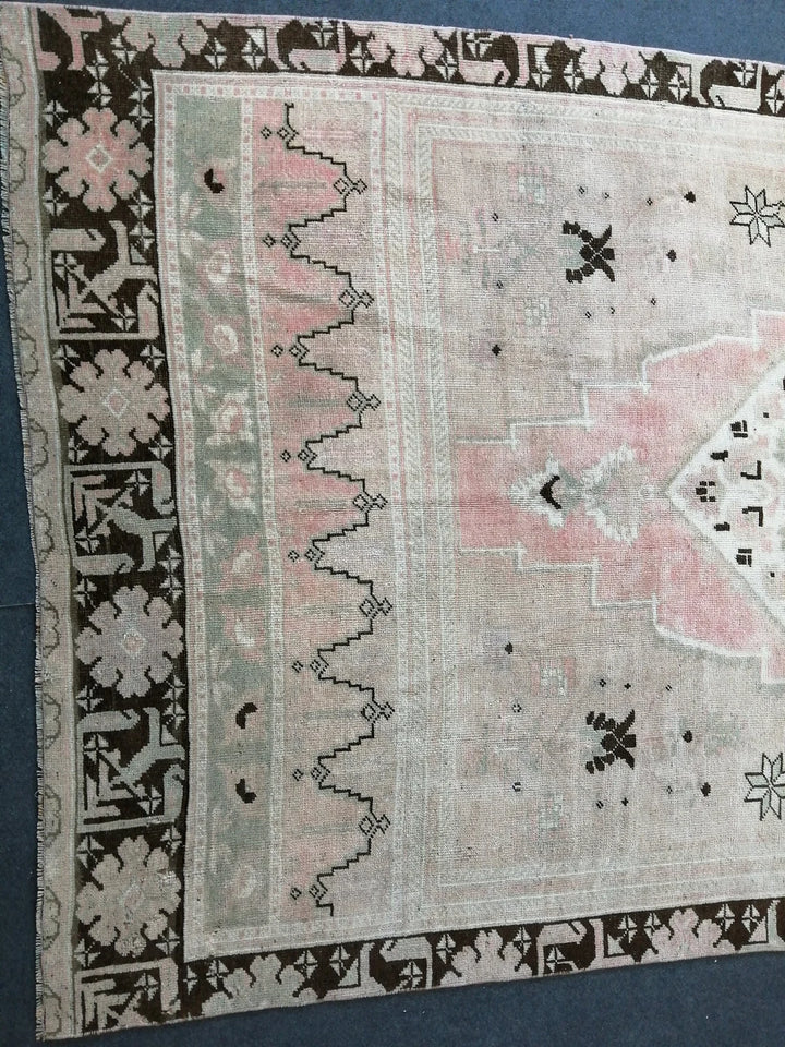 Pink Turkish Runner Rug 5' 2" x 12' Hand-Knotted | No. WR83116
