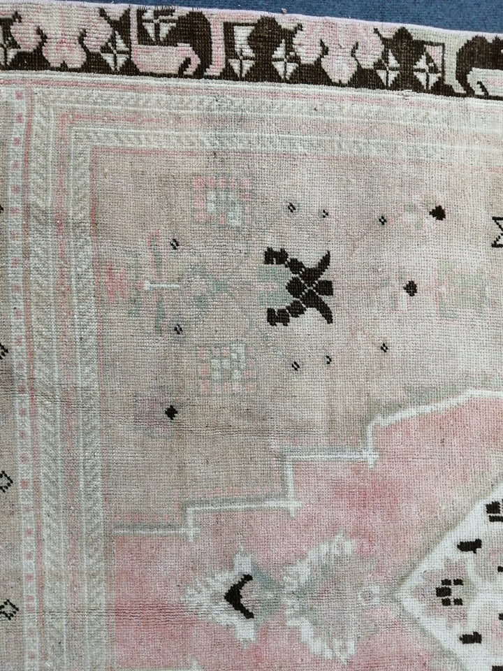 Pink Turkish Runner Rug 5' 2" x 12' Hand-Knotted | No. WR83116
