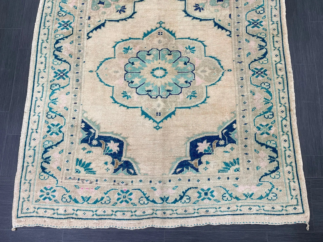 Rust Turkish Runner Rug 4' 8" x 11' 9" Hand-Knotted | No. WR83481