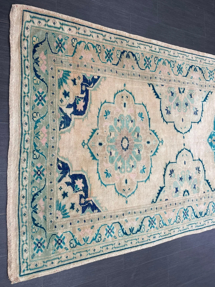 Rust Turkish Runner Rug 4' 8" x 11' 9" Hand-Knotted | No. WR83481