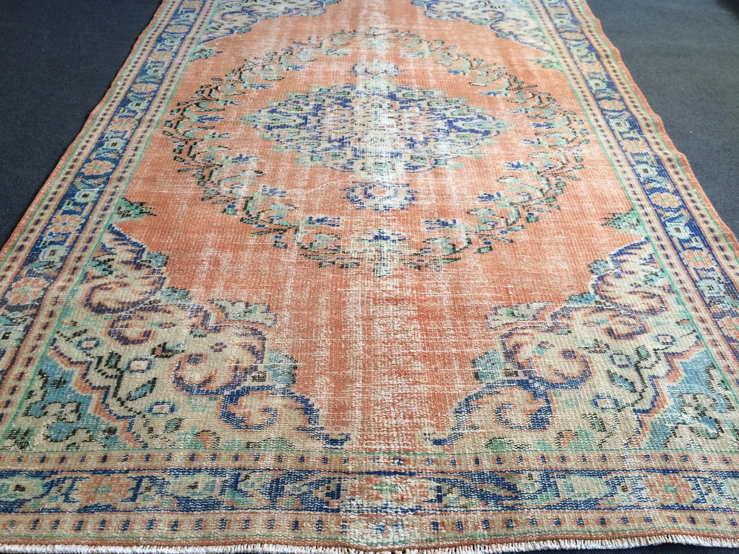 Turkish Oushak Rug 5'3" x 7'10" Hand-Knotted | No. WR83752
