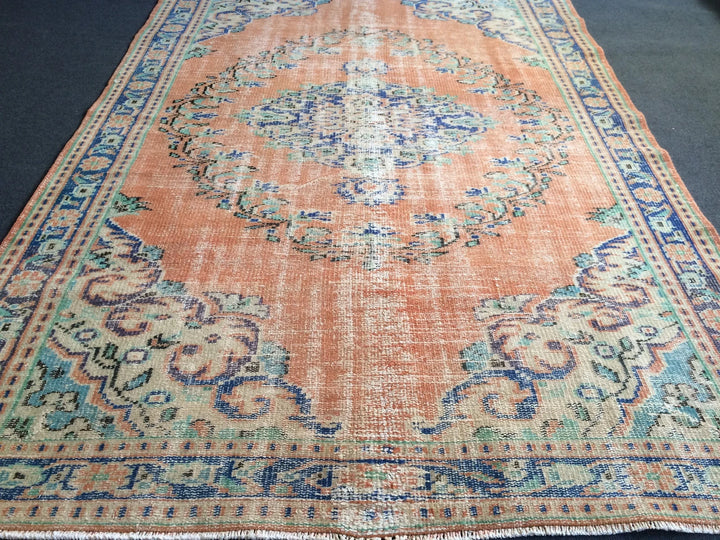 Turkish Oushak Rug 5'3" x 7'10" Hand-Knotted | No. WR83752