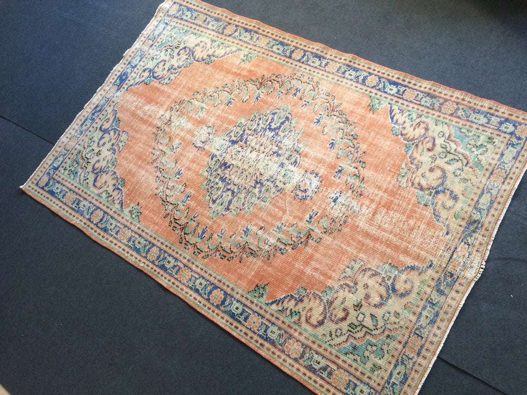 Turkish Oushak Rug 5'3" x 7'10" Hand-Knotted | No. WR83752