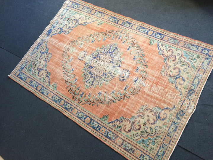 Turkish Oushak Rug 5'3" x 7'10" Hand-Knotted | No. WR83752