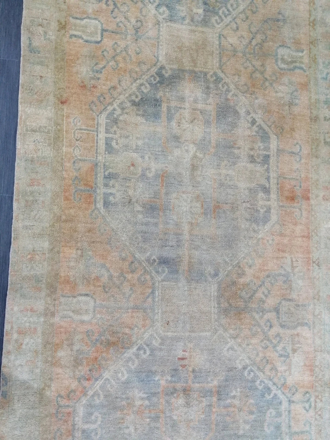 Beige Turkish Runner Rug 4' 4" x 11' 11" Hand-Knotted | No. WR83888