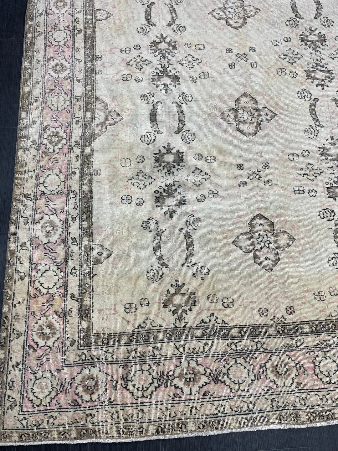 Blue Turkish Vintage Rug 6' 10" x 10' 4" Hand-Knotted | No. WR83956