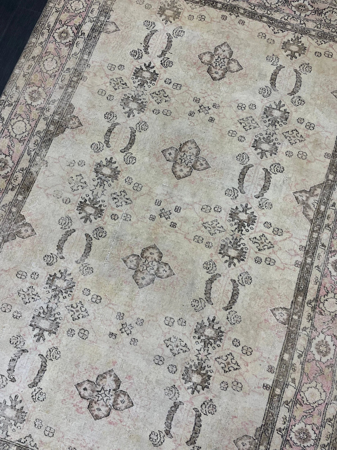 Blue Turkish Vintage Rug 6' 10" x 10' 4" Hand-Knotted | No. WR83956