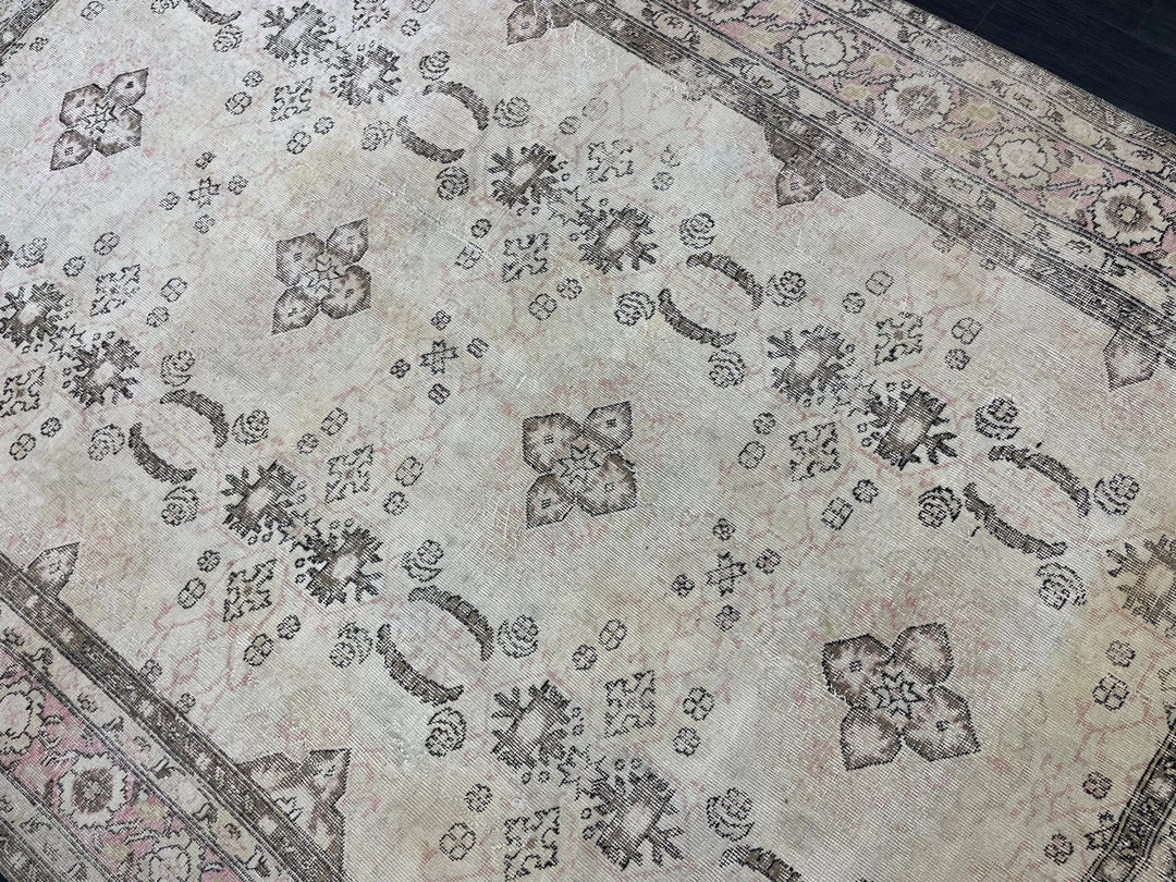 Blue Turkish Vintage Rug 6' 10" x 10' 4" Hand-Knotted | No. WR83956
