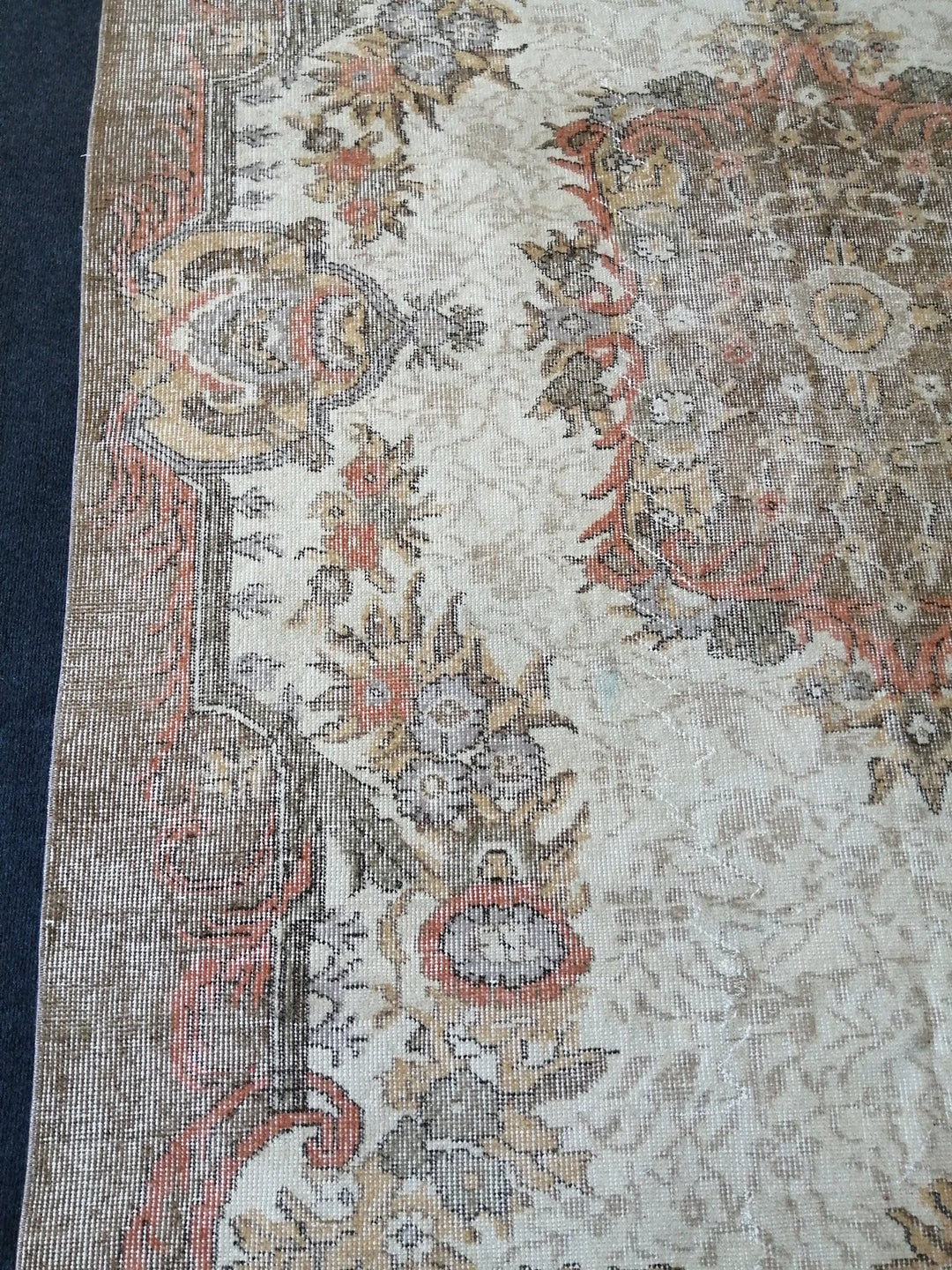 Rust Turkish Runner Rug 5' 8" x 9' Hand-Knotted | No. WR84978