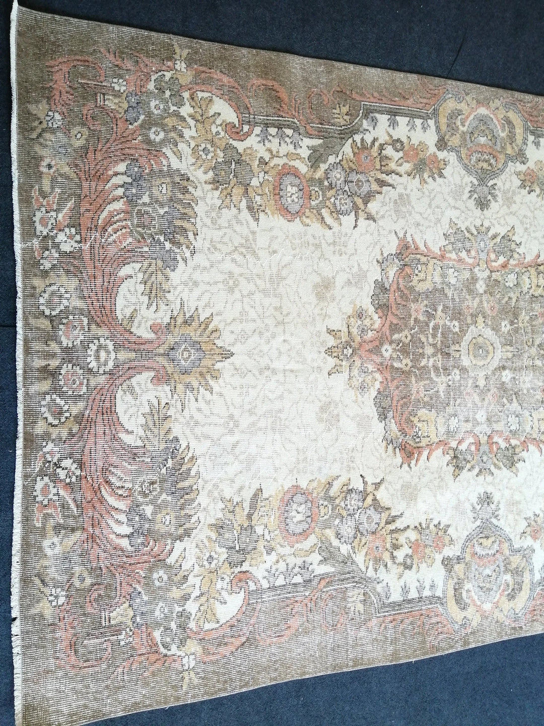 Rust Turkish Runner Rug 5' 8" x 9' Hand-Knotted | No. WR84978