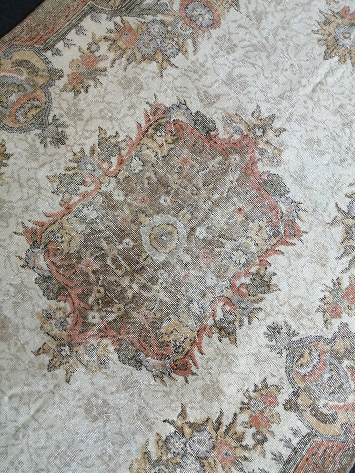 Rust Turkish Runner Rug 5' 8" x 9' Hand-Knotted | No. WR84978