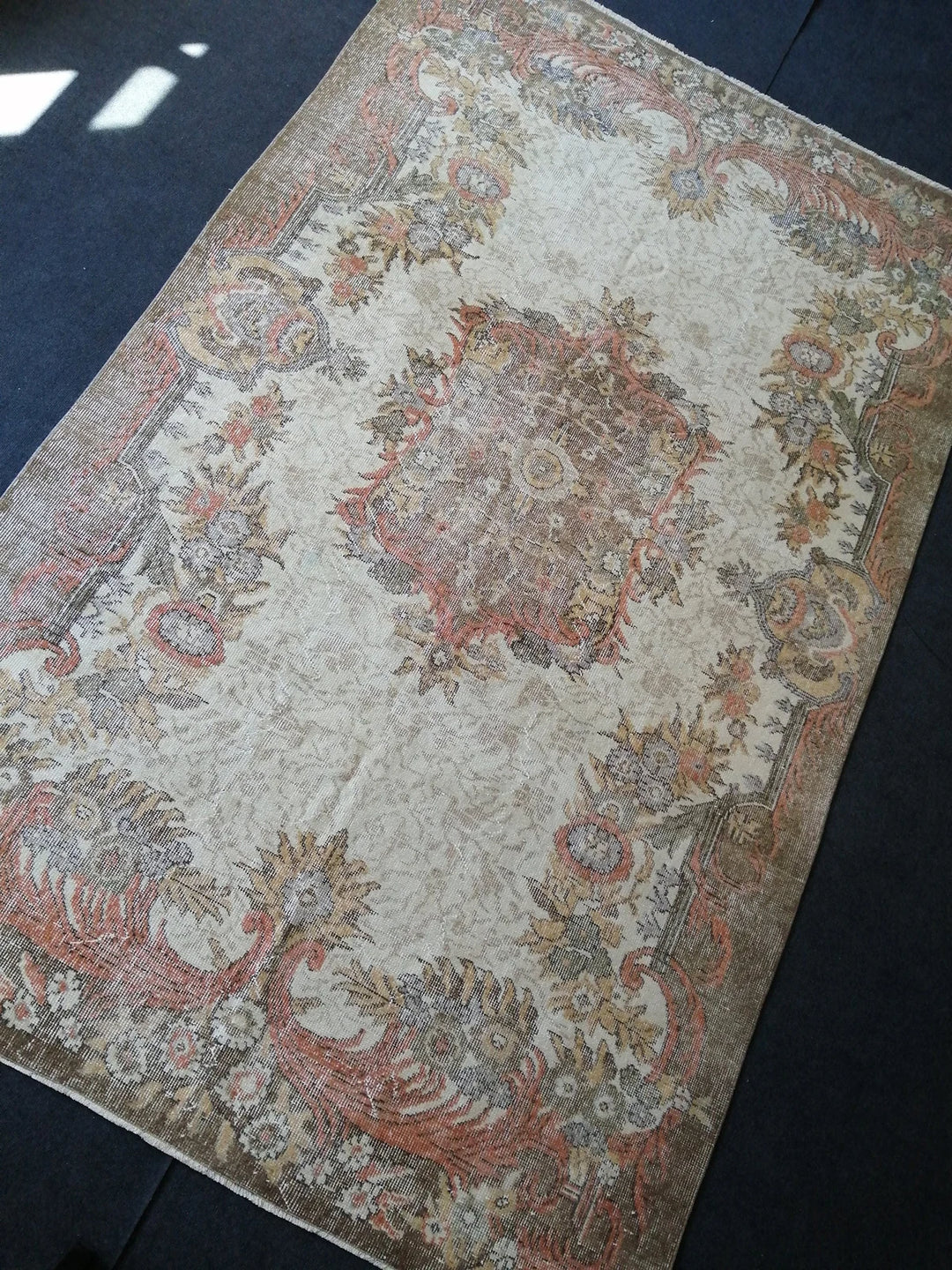 Rust Turkish Runner Rug 5' 8" x 9' Hand-Knotted | No. WR84978